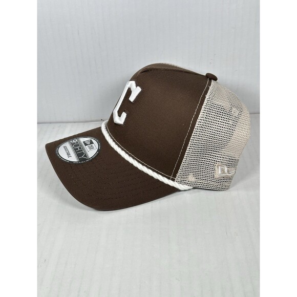 New Era Cleveland Guardians MLB 9FORTY A-Frame Trucker Adjustable Hat Cap NWT - Picture 2 of 5